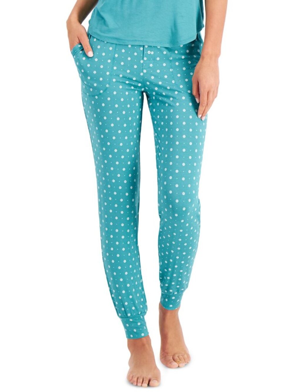 Alfani Womens Ultra Soft Knit Jogger Pajama Pants